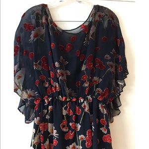 Alice + Olivia Sheer, Velvet Flowers